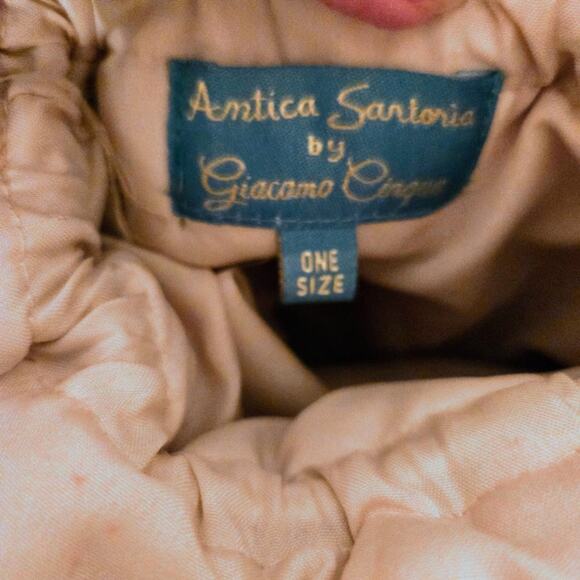 Antica Sartoria Positano Boho Round Beaded Bag Purse Bells - Picture 11 of 14